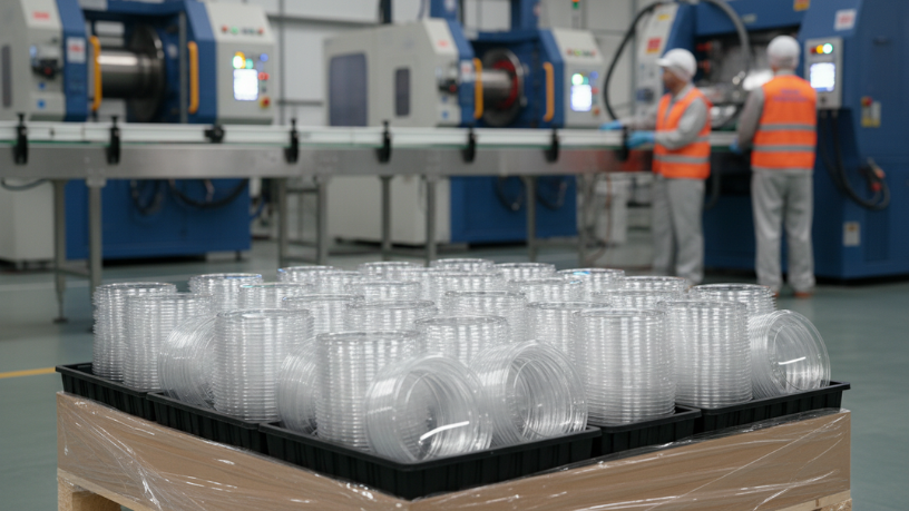 Testes de impacto mecânico em embalagens plásticas asseguram, segundo Elias Assum Sabbag Junior, a integridade no transporte de produtos delicados.